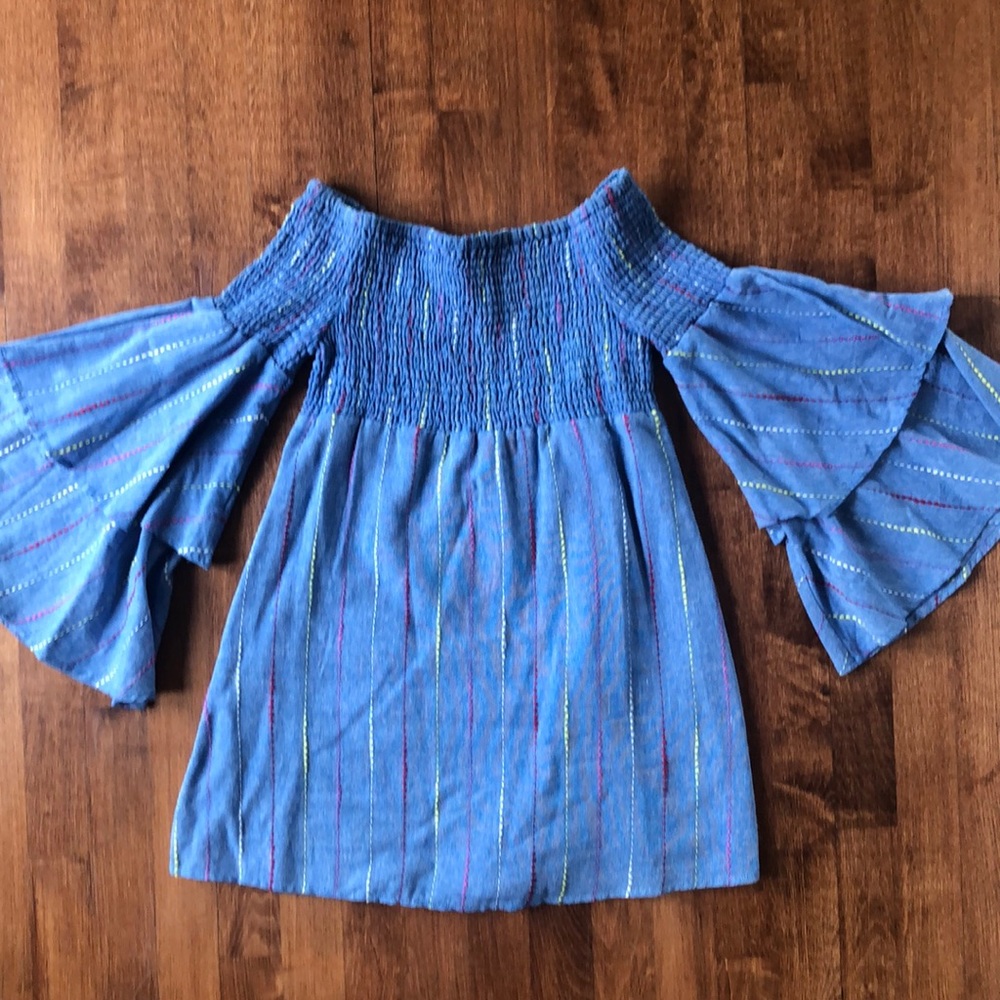 RED CARTER Feminine designer tunic/ dress with fun sleeves